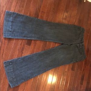 Women’s high waisted flared jeans